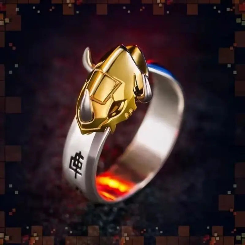 Digimon Garurumon & Angewomon Adjustable Cosplay Ring