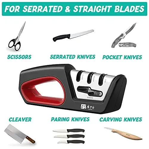Four in one kitchen sharpener