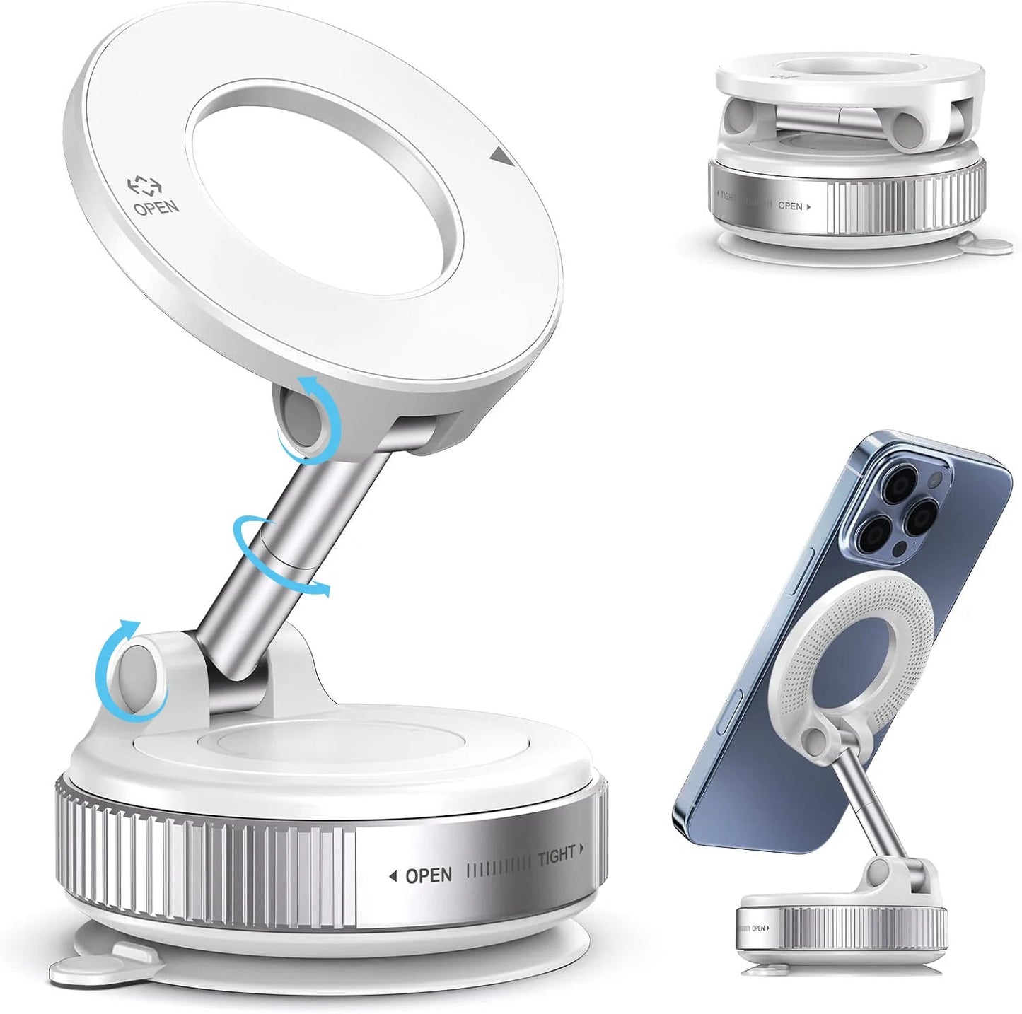 Heavy-duty 360° Vacuum Magnetic Phone Holder