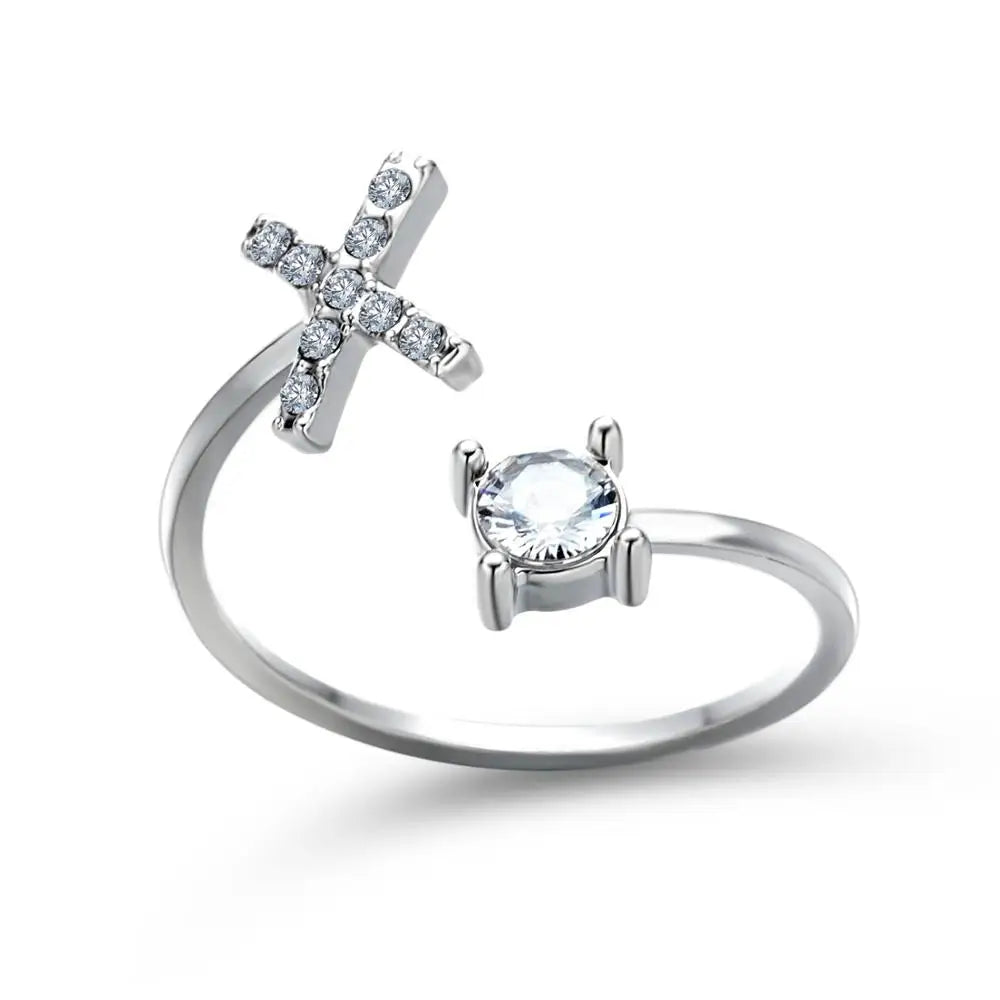 Fashion A–Z Initial Letter Ring