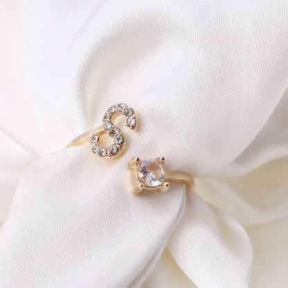Fashion A–Z Initial Letter Ring