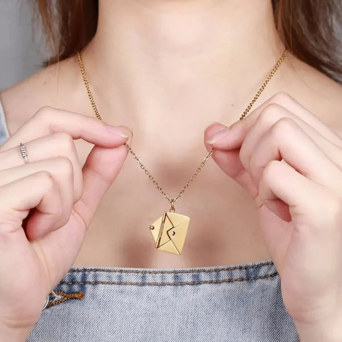 Love Letter Envelope Pendant Necklace
