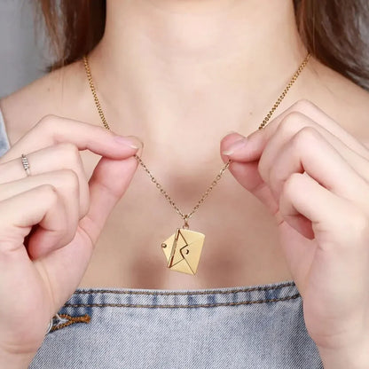 Love Letter Envelope Pendant Necklace