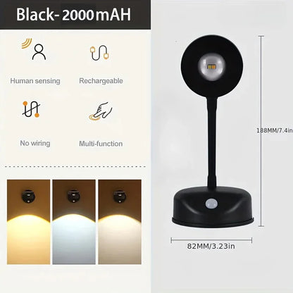 USB Rechargeable Intelligent Human Sensing Wireless Wall Light