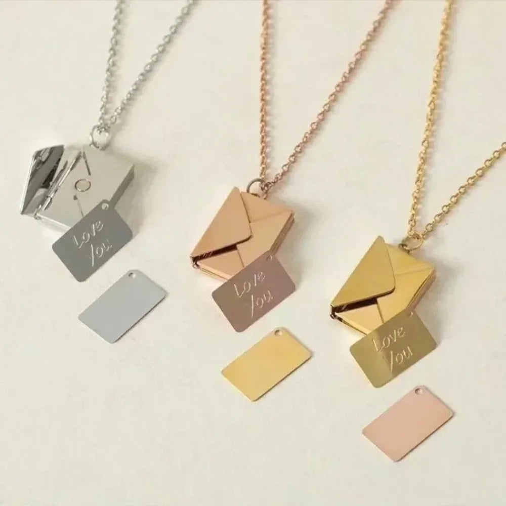 Love Letter Envelope Pendant Necklace