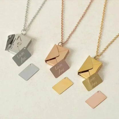 Love Letter Envelope Pendant Necklace