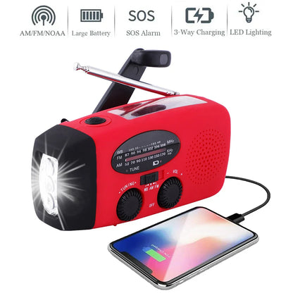 Solar Hand Crank Powered Camping Light