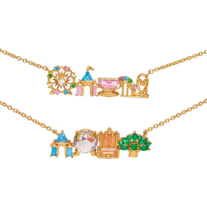 Colorful Zircon Amusement Park Necklace