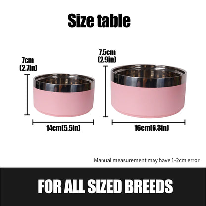 Pet Stainless Steel Fashionable Plain Bowl