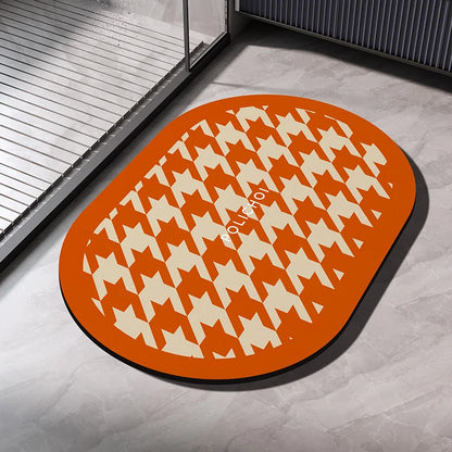 Quick Dry Bathroom Absorbent Anti Slip Floor Mat
