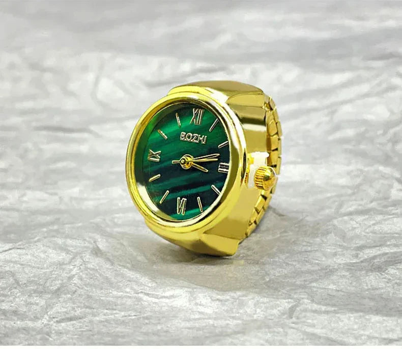 Creative Finger Watch Ring – Vintage Quartz