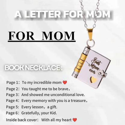 “My Love” Engraved Book Locket Necklace