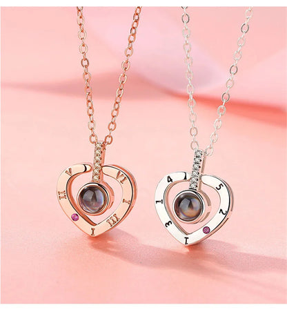 "I Love You" 100 Languages Projection Necklace