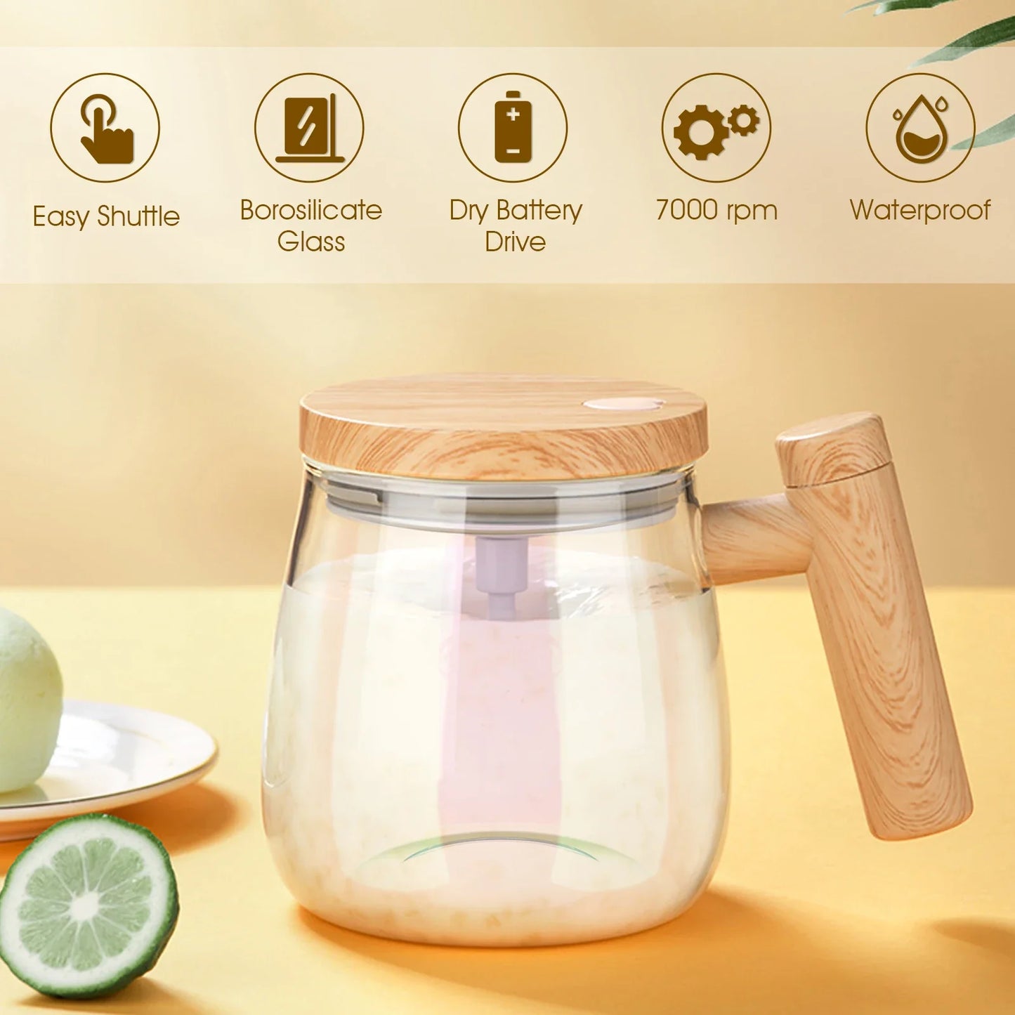 400ML Self-Stirring Electric Mug – High-Speed Mixing