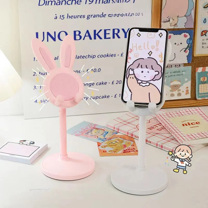 Cute Rabbit Adjustable Phone Stand