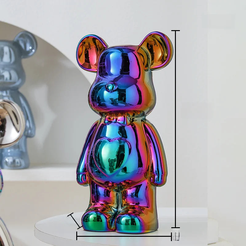 17/27/cm Aesthetic Bear brick Ceramic Staute