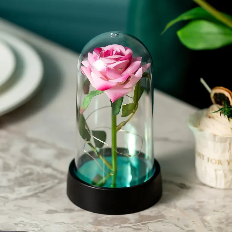 Colorful Luminous Eternal Rose Ornament