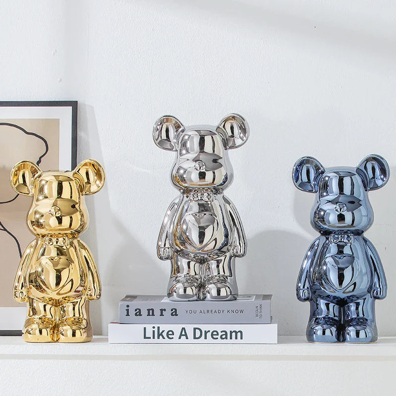 17/27/cm Aesthetic Bear brick Ceramic Staute
