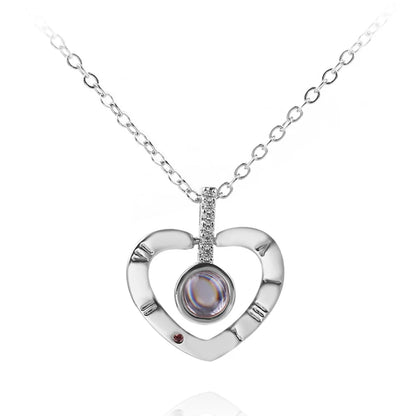 "I Love You" 100 Languages Projection Necklace