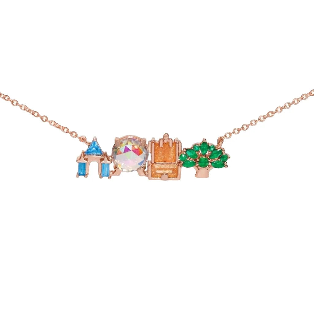 Colorful Zircon Amusement Park Necklace