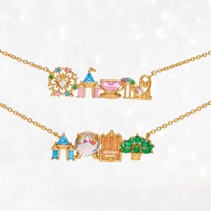 Colorful Zircon Amusement Park Necklace