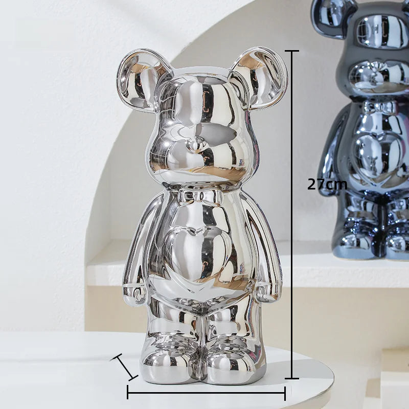 17/27/cm Aesthetic Bear brick Ceramic Staute