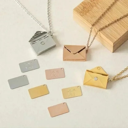 Love Letter Envelope Pendant Necklace