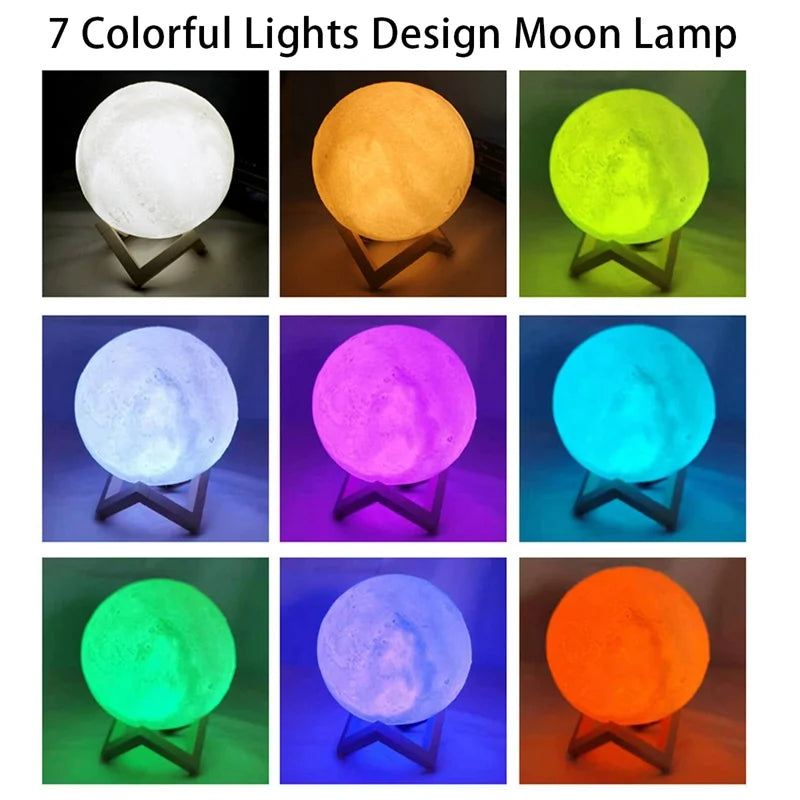 LED Moon & Galaxy Night Light