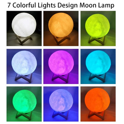 LED Moon & Galaxy Night Light