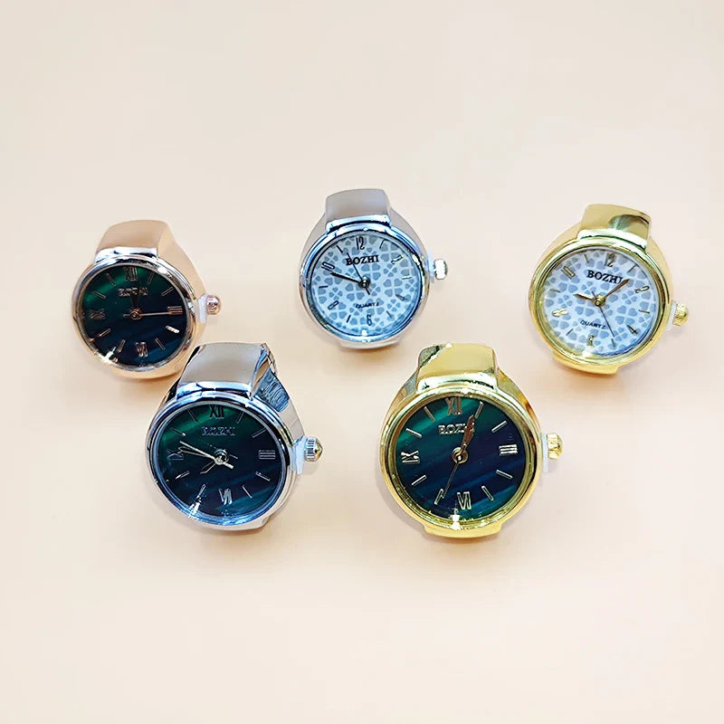 Creative Finger Watch Ring – Vintage Quartz