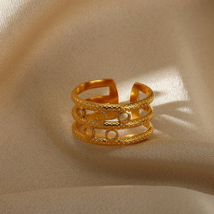 Riveted Bullet Punk Stainless Steel Ring