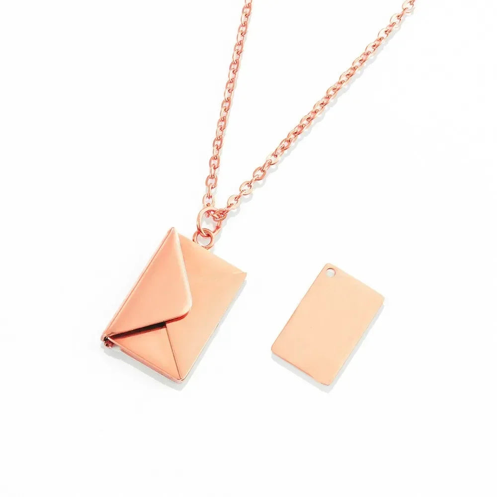 Love Letter Envelope Pendant Necklace