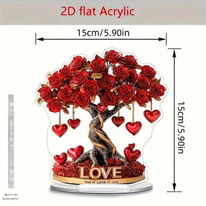Crystal Heart “Tree of Love” Decoration