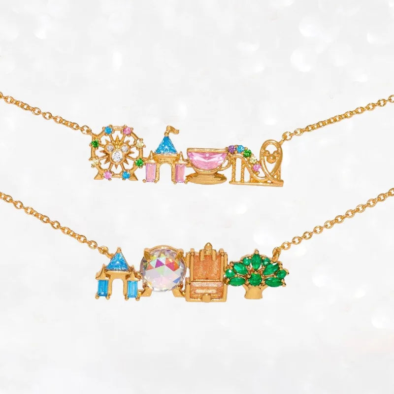 Colorful Zircon Amusement Park Necklace