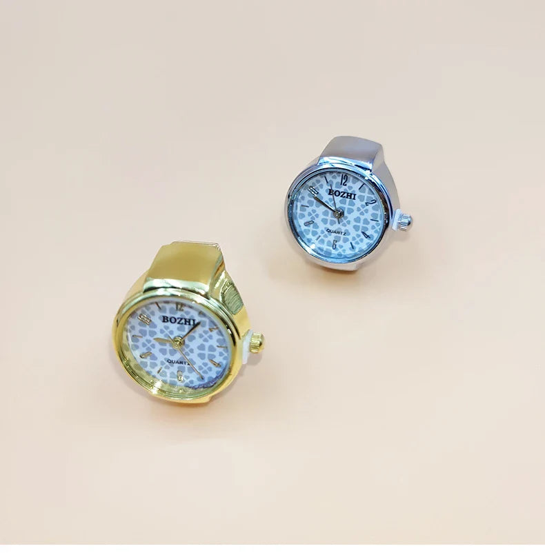 Creative Finger Watch Ring – Vintage Quartz