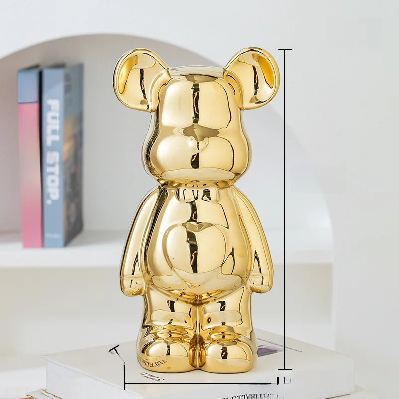 17/27/cm Aesthetic Bear brick Ceramic Staute
