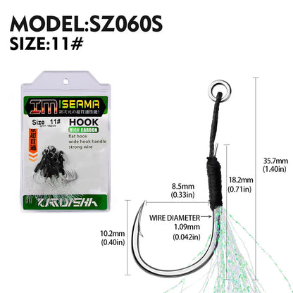 Metal Jig Tail Assist Fishing Hook