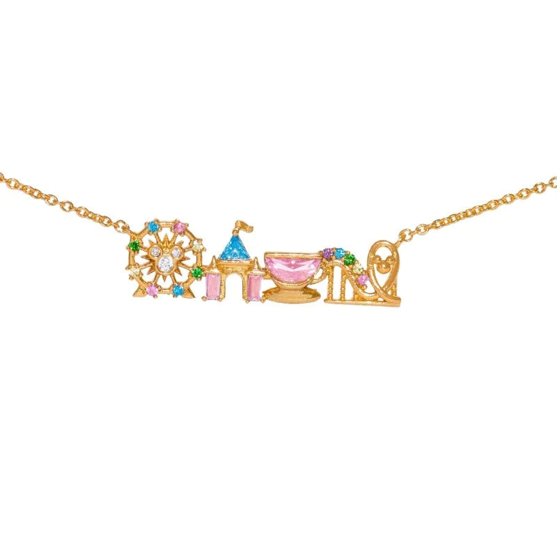 Colorful Zircon Amusement Park Necklace