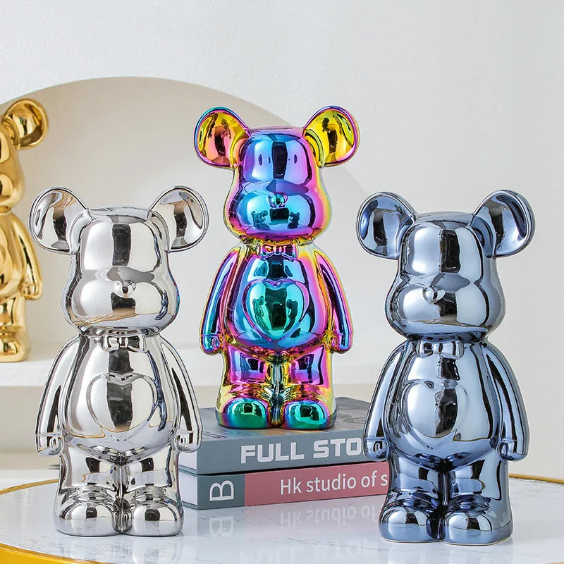 17/27/cm Aesthetic Bear brick Ceramic Staute