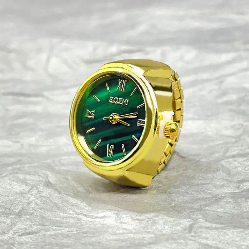 Creative Finger Watch Ring – Vintage Quartz
