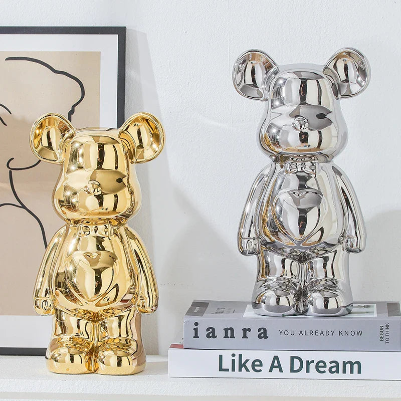 17/27/cm Aesthetic Bear brick Ceramic Staute