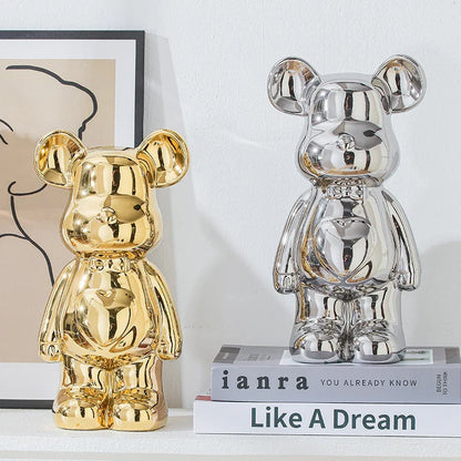 17/27/cm Aesthetic Bear brick Ceramic Staute