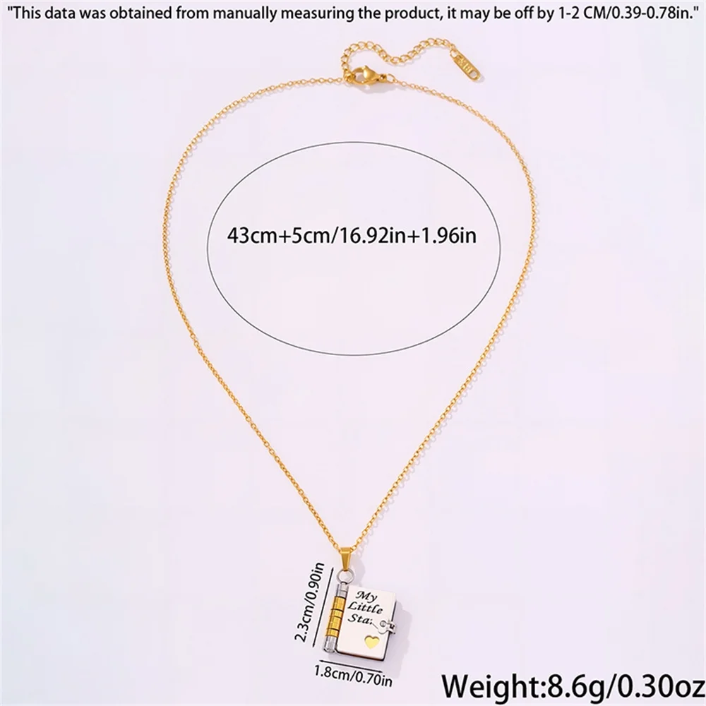 “My Love” Engraved Book Locket Necklace