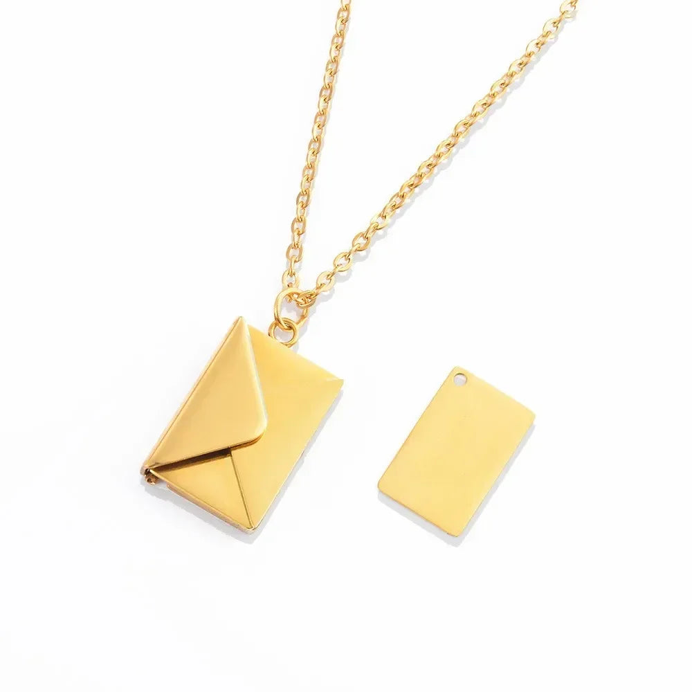 Love Letter Envelope Pendant Necklace