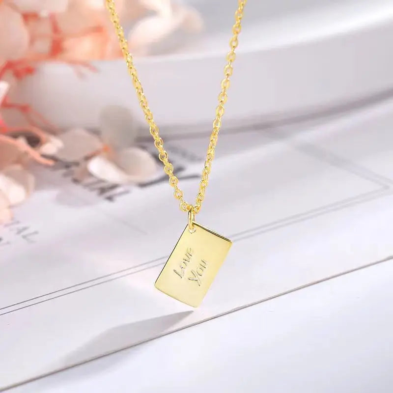 Love Letter Envelope Pendant Necklace