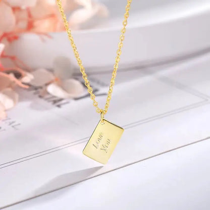 Love Letter Envelope Pendant Necklace