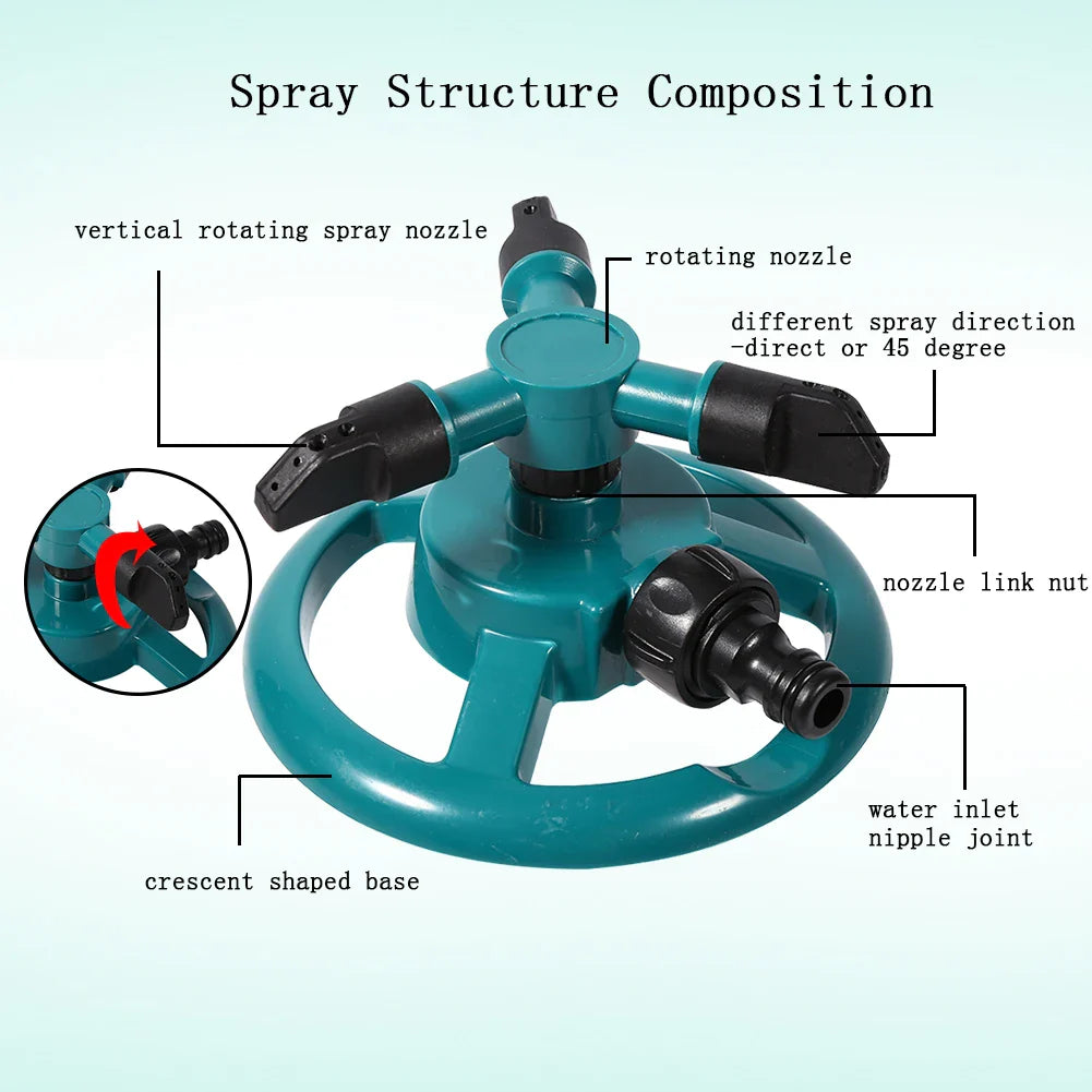 Fully Circle Rotating Watering Sprinkler