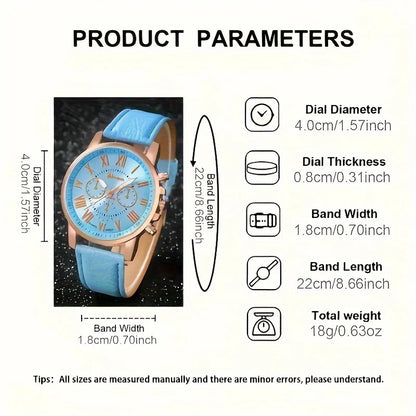 Fashion Quartz Watch & Jewelry Set
