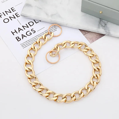 Dog Luxury Chain Metal Training Collar