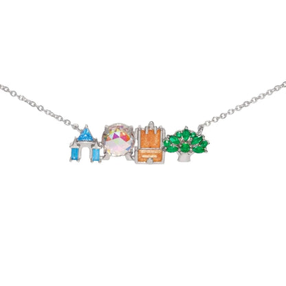 Colorful Zircon Amusement Park Necklace